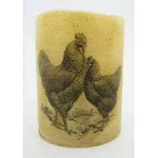 StarHollowCandleCo Chicken Graphic Unscented Flameless Candle SHCC2206